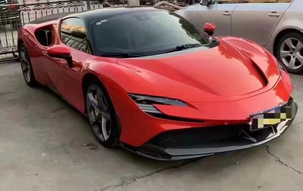 High Quality Fast Delivery Whole Sale Price Dry Carbon Fiber OEM Side Corner Guard Body Kits for SF90
